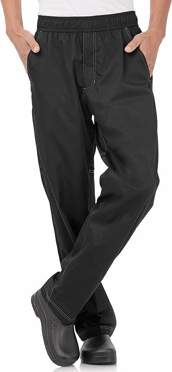 Chef Works Men's Cool Vent Baggy Chef Pants