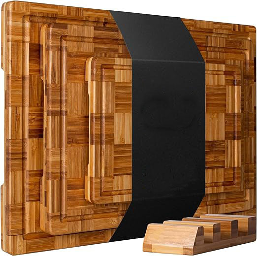 Bamboo Bliss: Set of 3 Extra-Large Cutting Boards | Medieval Collections